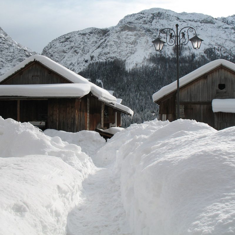 Albergo Cavallino Sappada Inverno Neve Sci