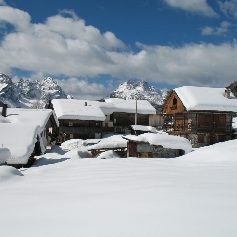 Albergo Cavallino Sappada Inverno Neve Sci